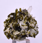 3.4cms EPIDOTE QUARTZ CRYSTALS Miniature Peru Cluster Aesthetic Green Yellow Color Mineral Specimen C994