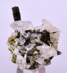 4.3cms EPIDOTE QUARTZ CRYSTALS Miniature Peru Cluster Aesthetic Green Yellow Color Mineral Specimen C995