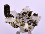 4.3cms EPIDOTE QUARTZ CRYSTALS Miniature Peru Cluster Aesthetic Green Yellow Color Mineral Specimen C995