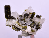 4.3cms EPIDOTE QUARTZ CRYSTALS Miniature Peru Cluster Aesthetic Green Yellow Color Mineral Specimen C995