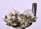 4.3cms EPIDOTE QUARTZ CRYSTALS Miniature Peru Cluster Aesthetic Green Yellow Color Mineral Specimen C995