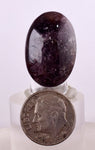 24.5cts GEM AXINITE PURPLE Cabochon Peru Super Shiny Rare Mineral Specimen B72