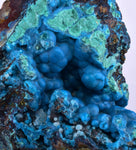 9.8cms  QUARTZ CHRYSOCOLLA TENTADORA Mine Peru Grape Botryoidal Stalactite Crystals Rare Ajoite (?)Mineral Specimen Collectors ce983