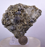 7.8cms GALENA PYRITE PERU Crystals Cluster Collectors Mineral Specimen G247