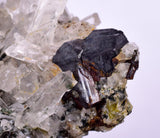 3.4cms HEMATITE QUARTZ CRYSTALS Peru Mineral Spacimen Collector X18