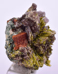 2.7cms AXINITE EPIDOTE  HEMATITE Crystals Cluster Prehnite Peru Mineral Specimen Collectors C997
