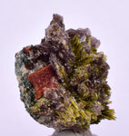 2.7cms AXINITE EPIDOTE  HEMATITE Crystals Cluster Prehnite Peru Mineral Specimen Collectors C997