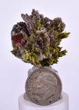 2.7cms AXINITE EPIDOTE  HEMATITE Crystals Cluster Prehnite Peru Mineral Specimen Collectors C997