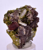 3.2cms AXINITE EPIDOTE  HEMATITE Crystals Cluster Prehnite Peru Mineral Specimen Collectors C998