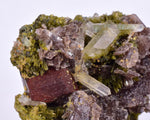 3.2cms AXINITE EPIDOTE  HEMATITE Crystals Cluster Prehnite Peru Mineral Specimen Collectors C998