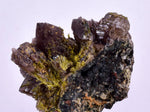 3.4cms AXINITE EPIDOTE Crystals Cluster Prehnite Peru Mineral Specimen Collectors C999