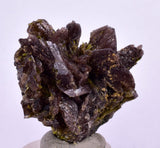 3.4cms AXINITE EPIDOTE Crystals Cluster Prehnite Peru Mineral Specimen Collectors C999