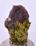 2.8cms AXINITE EPIDOTE QUARTZ Crystals Cluster Prehnite Peru Mineral Specimen Collectors C04