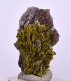 2.8cms AXINITE EPIDOTE QUARTZ Crystals Cluster Prehnite Peru Mineral Specimen Collectors C04