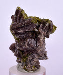 4.4cms AXINITE EPIDOTE QUARTZ Crystals Cluster Prehnite Peru Mineral Specimen Collectors C05