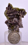 4.4cms AXINITE EPIDOTE QUARTZ Crystals Cluster Prehnite Peru Mineral Specimen Collectors C05