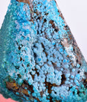 4.7cms  QUARTZ CHRYSOCOLLA TENTADORA Mine Peru Grape Botryoidal Stalactite Crystals Rare Ajoite (?)Mineral Specimen Collectors ce986