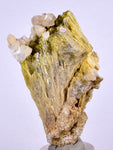 6.1cms EPIDOTE CALCITE CRYSTALS Cluster Peru Green Color Mineral Specimen C989