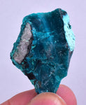 9.6grs BLUE MALACHITE CHRYSOCOLLA Peru Rough Banded Scenic Seascape Display Quality Sculpture Shiny New Find Copper Mineral Specimen U571