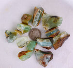 52Grams Lot BLUE OPAL ROUGH Peru Rough Scenic Quality Translucent Jewelry O750