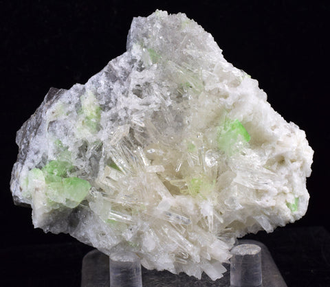 7.1cms AUGELITE CRYSTAL PERU Dark Green Bright Needle Quartz Pasto Bueno Rare Gemstone Facet Grade A574
