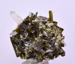 3.4cms EPIDOTE QUARTZ CRYSTALS Miniature Peru Cluster Aesthetic Green Yellow Color Mineral Specimen C994