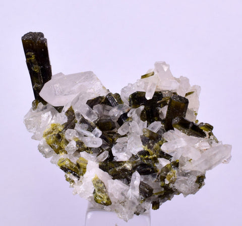 4.3cms EPIDOTE QUARTZ CRYSTALS Miniature Peru Cluster Aesthetic Green Yellow Color Mineral Specimen C995