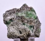5.1cms GEOCRONITE GREEN FLUORITE Pyrite Quartz Crystal Peru Milpo Atacocha Shiny K88