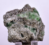 5.1cms GEOCRONITE GREEN FLUORITE Pyrite Quartz Crystal Peru Milpo Atacocha Shiny K88