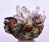3.4cms HEMATITE QUARTZ CRYSTALS Peru Mineral Spacimen Collector X18