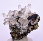 3.4cms HEMATITE QUARTZ CRYSTALS Peru Mineral Spacimen Collector X18