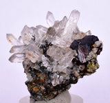 3.4cms HEMATITE QUARTZ CRYSTALS Peru Mineral Spacimen Collector X18