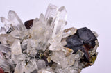 3.4cms HEMATITE QUARTZ CRYSTALS Peru Mineral Spacimen Collector X18