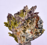2.7cms AXINITE EPIDOTE  HEMATITE Crystals Cluster Prehnite Peru Mineral Specimen Collectors C997