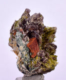 2.7cms AXINITE EPIDOTE  HEMATITE Crystals Cluster Prehnite Peru Mineral Specimen Collectors C997