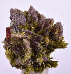 2.7cms AXINITE EPIDOTE  HEMATITE Crystals Cluster Prehnite Peru Mineral Specimen Collectors C997