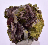 3.2cms AXINITE EPIDOTE  HEMATITE Crystals Cluster Prehnite Peru Mineral Specimen Collectors C998