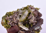 3.2cms AXINITE EPIDOTE  HEMATITE Crystals Cluster Prehnite Peru Mineral Specimen Collectors C998