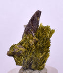 2.8cms AXINITE EPIDOTE QUARTZ Crystals Cluster Prehnite Peru Mineral Specimen Collectors C04