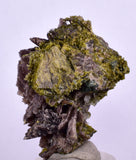 4.4cms AXINITE EPIDOTE QUARTZ Crystals Cluster Prehnite Peru Mineral Specimen Collectors C05