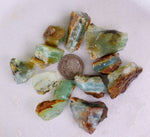 52Grams Lot BLUE OPAL ROUGH Peru Rough Scenic Quality Translucent Jewelry O750