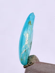 0.5carats BLUE OPAL CABOCHON Pendant Wire Wrap Caribean Turquoise Color Peru B81