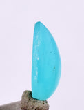 0.5carats BLUE OPAL CABOCHON Pendant Wire Wrap Caribean Turquoise Color Peru B82