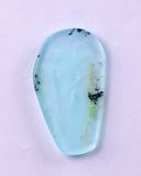 17carats BLUE OPAL CABOCHON Pendant Wire Wrap Caribean Turquoise Color Peru B80
