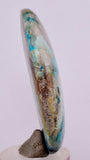 150carats BLUE CHRYSOCOLLA QUARTZ Malachite Peru Scenic Cabochon Pendant B85