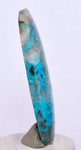 25.5carats BLUE CHRYSOCOLLA QUARTZ Malachite Peru Scenic Cabochon Pendant B88