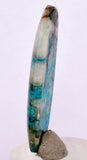 25.5carats BLUE CHRYSOCOLLA QUARTZ Malachite Peru Scenic Cabochon Pendant B88