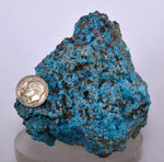 10.7cms  QUARTZ CHRYSOCOLLA TENTADORA Mine Peru Grape Botryoidal Stalactite Crystals Rare Ajoite (?)Mineral Specimen Collectors C06