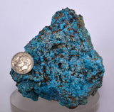 10.7cms  QUARTZ CHRYSOCOLLA TENTADORA Mine Peru Grape Botryoidal Stalactite Crystals Rare Ajoite (?)Mineral Specimen Collectors C06