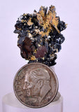 2.5cms GOLDEN RUTILE HEMATITE Spray Needles Crystals Titanium Bahia Brazil Mineral Spacimen  X20